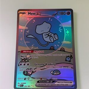 Pokemon Mew EX 232/091 (Bubble Mew)